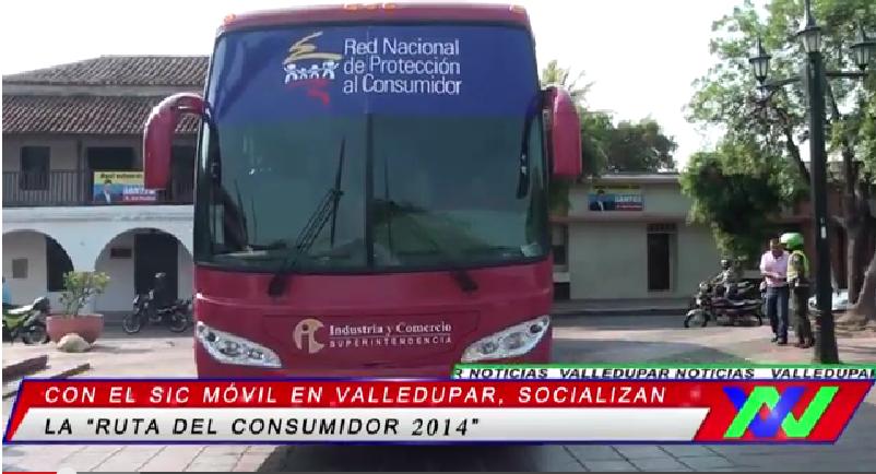 Con el sic móvil en Valledupar fue socializada la «ruta del consumidor&nbsp;2014»