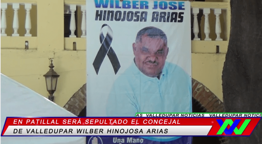 En Patillal será sepultado el concejal de Valledupar Wilber&nbsp;Hinojosa