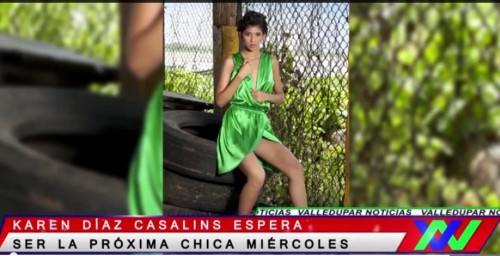 Modelo vallenata aspira obtener título «Chica&nbsp;Miércoles»