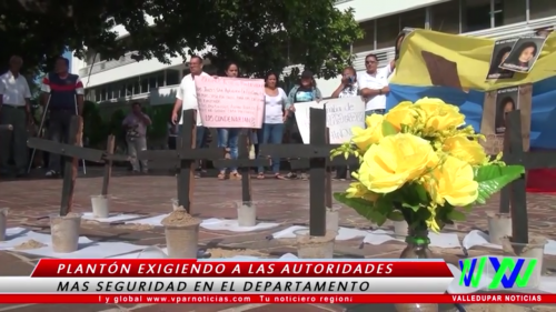 Realizan plantón exigiendo&nbsp;seguridad