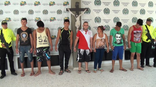 Capturados 8 integrantes de banda delincuencial dedicada al hurto de&nbsp;motocicletas