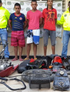 hurto de motos y desguasadero