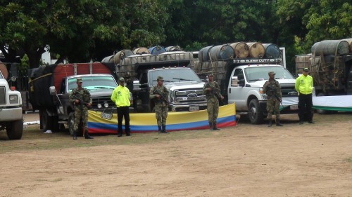 Decomisan 44 mil 100 galones de combustible ilegal valorados en 2 500 millones de&nbsp;pesos