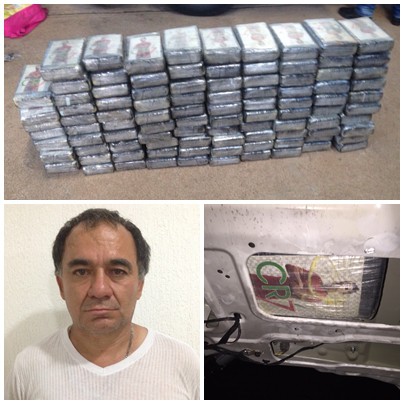 Fue capturado  con 100 kilos de cocaína avaluados en $500&nbsp;millones