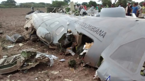 Fatal accidente de avión de la Fuerza Aérea Colombiana , en el&nbsp;Cesar