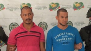 Capturados dos presuntos extorsionistas en Pelaya - Cesar0