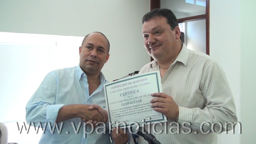 Comfacesar adhiere a la Red Pacto Global Colombia0