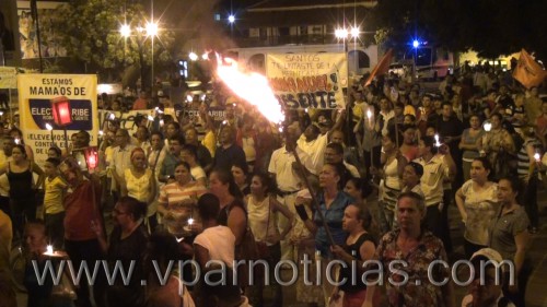 Marcha de la antorchas en contra de electricaribe en&nbsp;Valledupar
