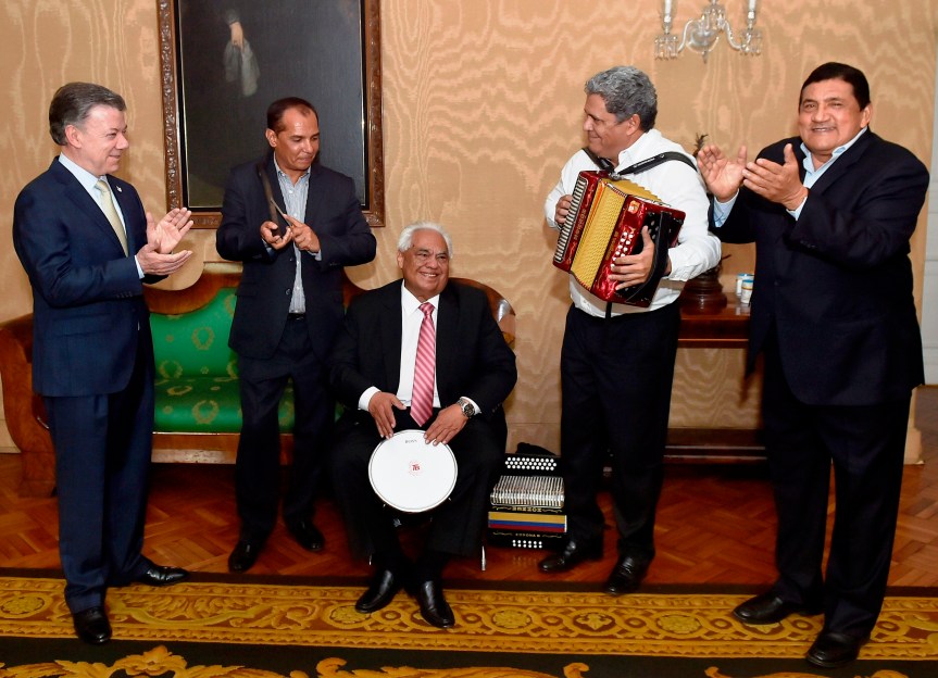 Delegación vallenata en el Palacio de&nbsp;Nariño