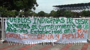 Minga indígena en la plaza Alfonso López foto00
