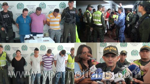 Policía Cesar realizó allanamientos, registro de cárcel y capturas  durante el pasado  fin de&nbsp;semana