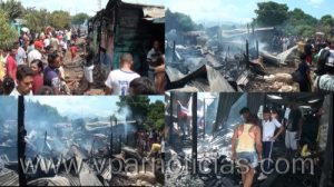 Incendió causó daños materiales en viviendas de Brisas de la Popa foto0