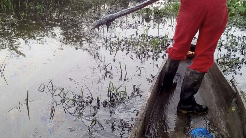 Derrame de crudo en&nbsp;Tamalameque