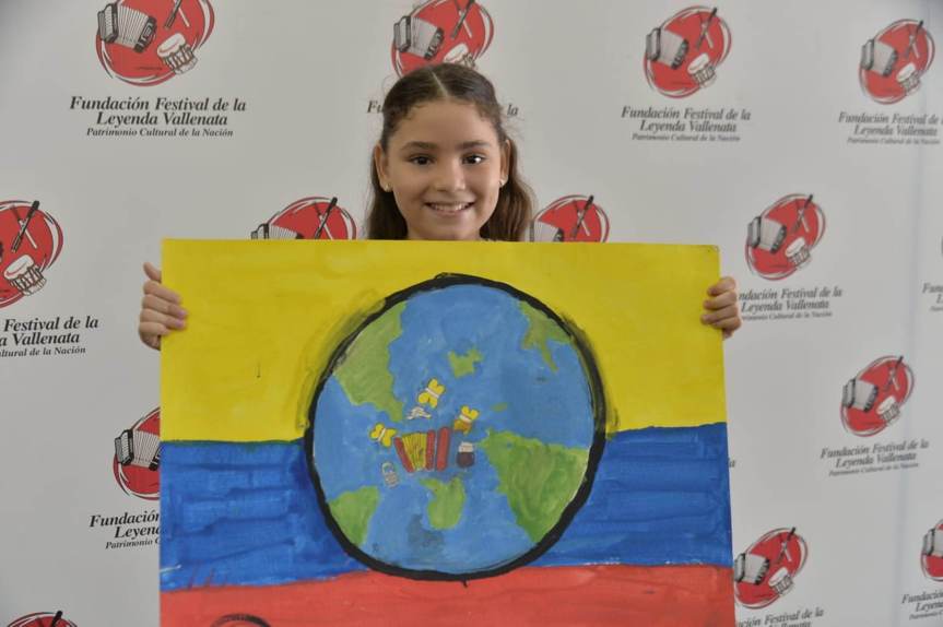 Angela Sofía Corro, ganadora del concurso de Pintura Infantil 2019