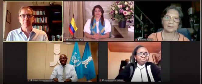 Primera Dama expuso en evento del Foro Económico Mundial las acciones implementadas para mejorar indicadores de nutrición y seguridad alimentaria en&nbsp;Colombia