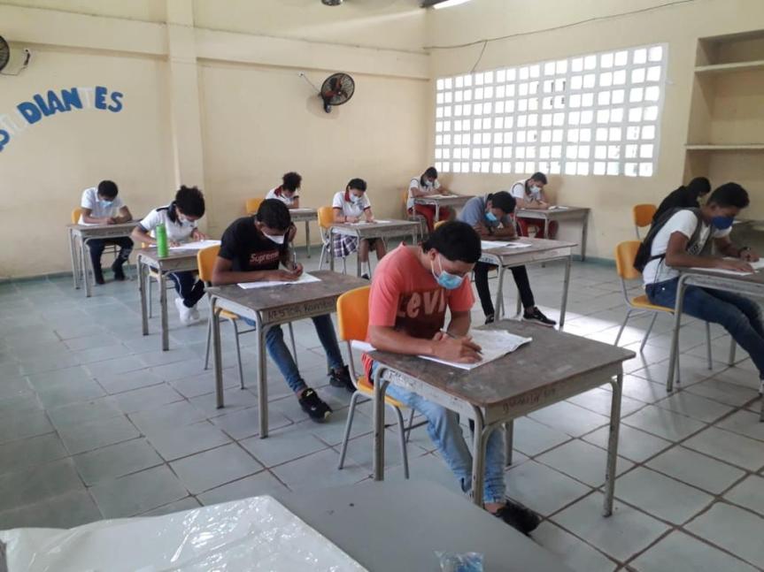 Pruebas Saber 11 en el Cesar se realizaron bajo protocolos de&nbsp;bioseguridad