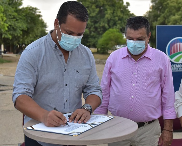Proyecto de pavimentación urbana en&nbsp;Aguachica