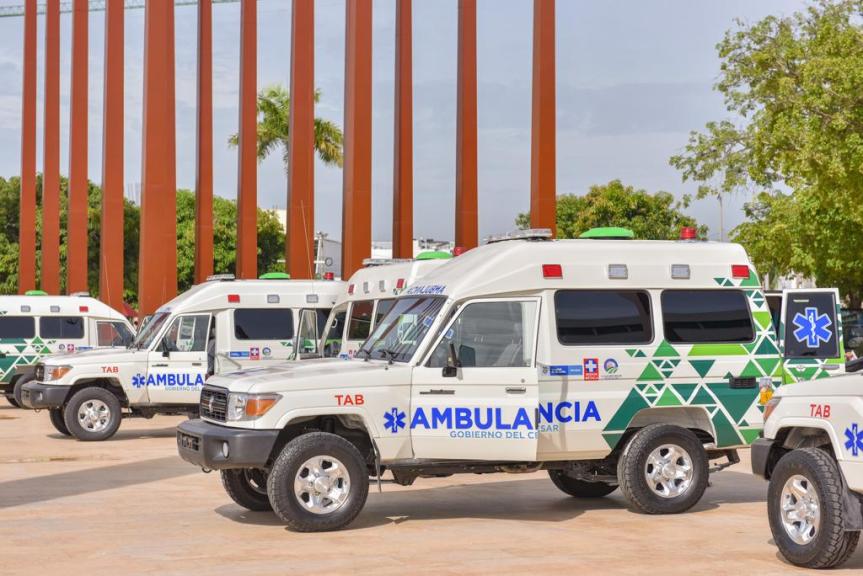 15 modernas ambulancias para dotación de hospitales en&nbsp;Cesar