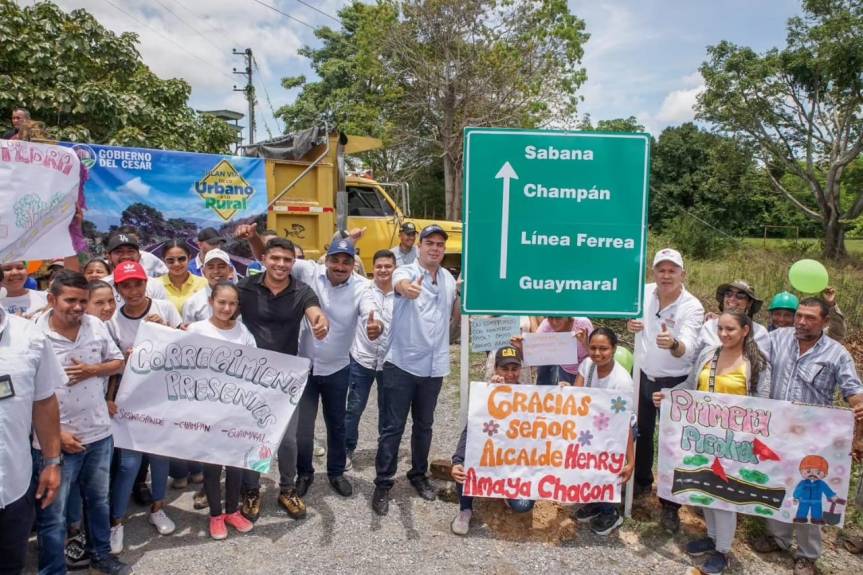 Gobierno departamental dio inicio a obras del Plan Vial en corregimientos de&nbsp;Curumaní